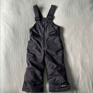 Columbia Black Overalls Water-Resistant Winter Bottoms